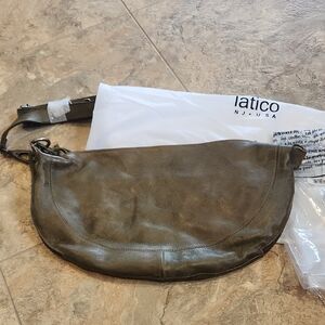 NWT Latico Callie Leather Sling Bag Moss